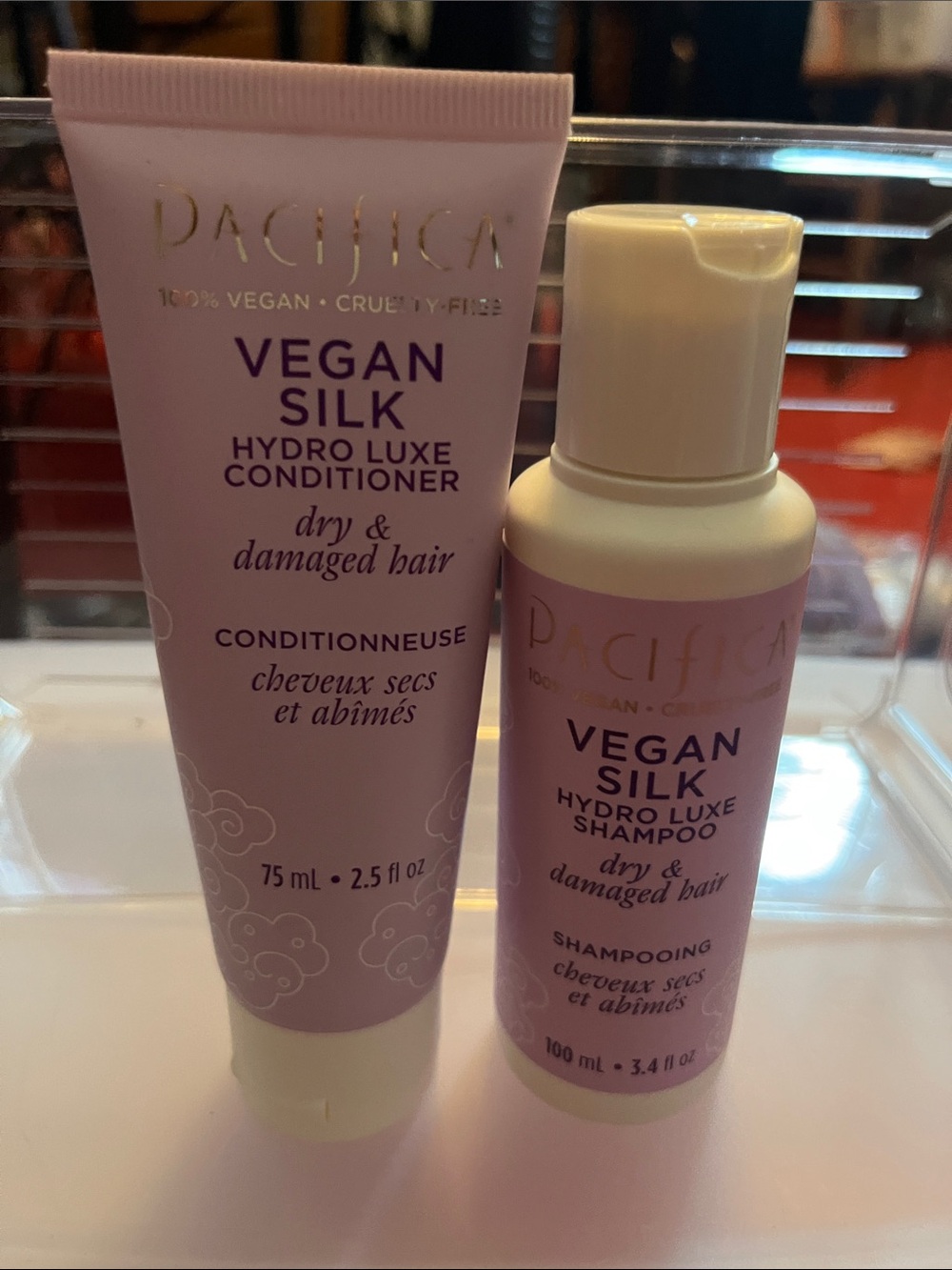 Pacifica Vegan Silk Hydro Luxe Shampoo & Conditioner - Light Purple